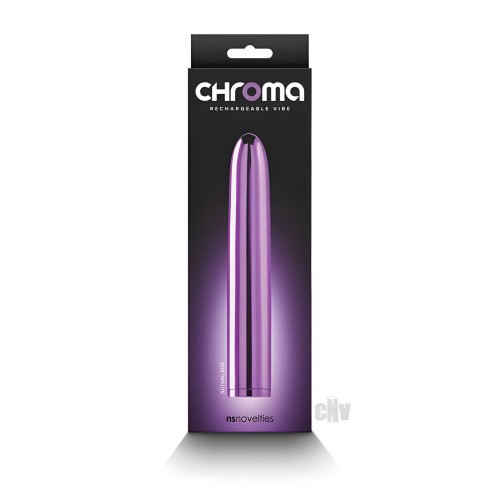 Vibrador Chroma de 7 Pulgadas - Morado