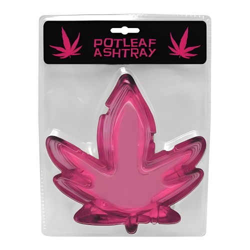 Pink Pot Leaf Ashtray