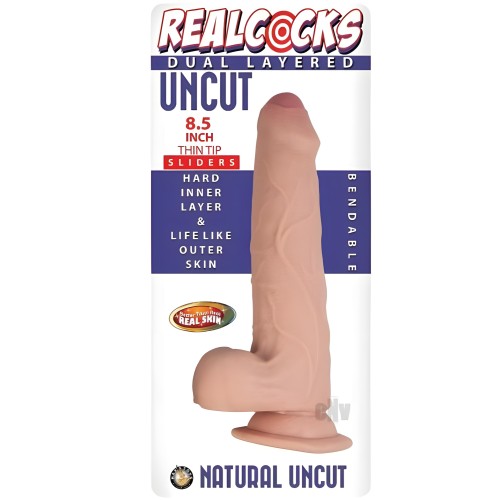 Dildo Deslizable Uncut de 8.5 Pulgadas