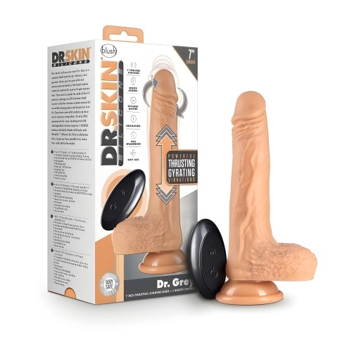 Dr. Skin Dr. Grey Dildo Con Movimiento y Control Remoto