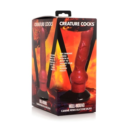 Dildo Canino Infierno Hell Hound Rojo/Negro