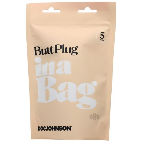 In A Bag Anal Plug - 5 in Black
