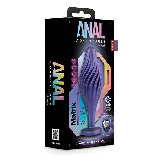 Anal Adv Matrix Swirl Bling Plug - Explore Pleasure