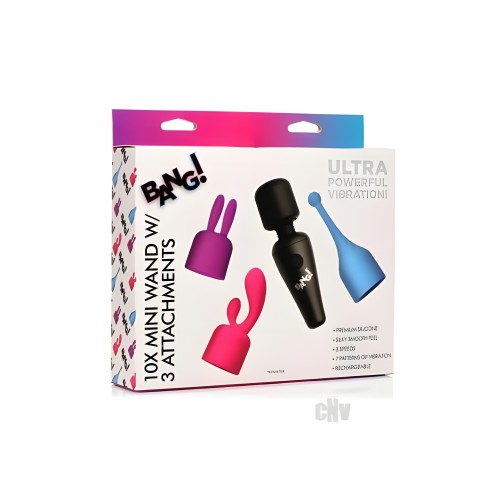 Bang Mini Wand 3 Accesorios - Placer Versátil