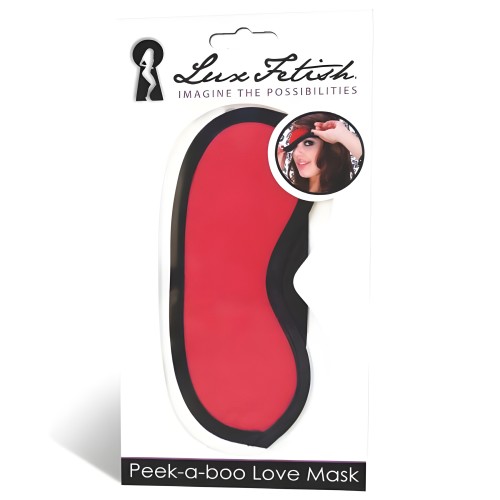 Lux Fetish Peek A Boo Love Mask - Sensory Play