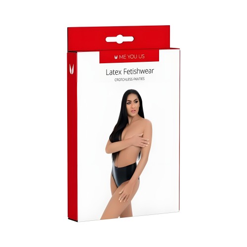 Myu Latex Crotchless Panties