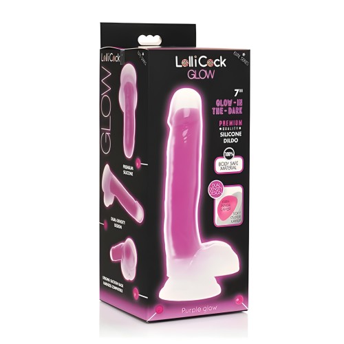 Curve Toys Lollicock 7" Dildo - Glow in the Dark