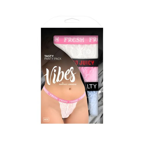 Pack de Tangas Vibes Tasty - Colores Asortidos