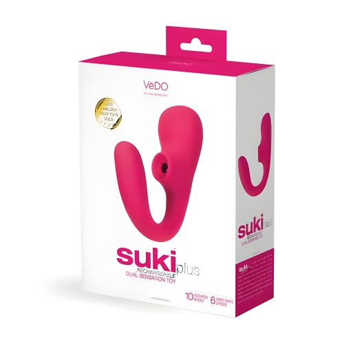 Vedo Suki Plus Vibrador Doble Sonic Recargable Rosa