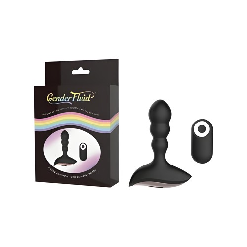 Vibrador Anal Gender Fluid Shake con Control Remoto - Negro