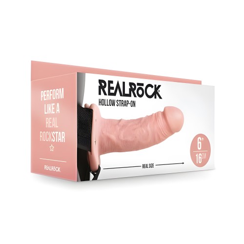 Realrock Hollow Strap-on Without Balls 6 In.