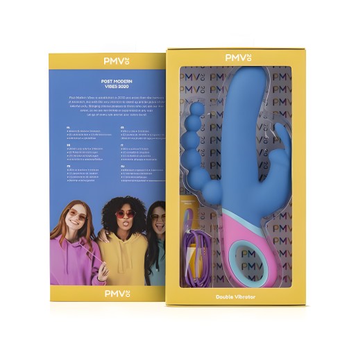 Vibrador Doble PMV20 Vice Silicona Azul