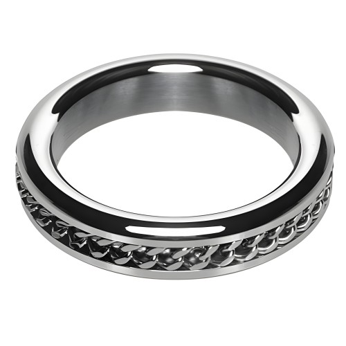 M2m Chrome C-ring with Chain Design - 1.875in