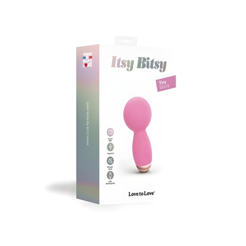 Vibrador Mini Varita Silicona Recargable Love To Love Itsy Bitsy Pasión Rosa