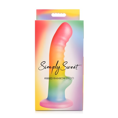 Dildo de Silicona Ribeteado de 6.5 Pulgadas Simply Sweet