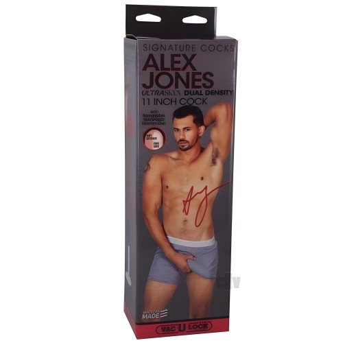 Dildo Dual Density Ultraskyn de Alex Jones 11 Pulgadas