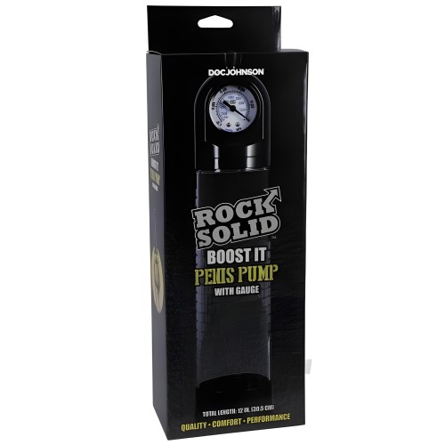 Rock Solid Penis Pump - Black/Clear