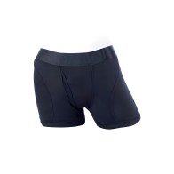 Spareparts Tomboii Rayon Boxer Briefs Harness Black Size XL