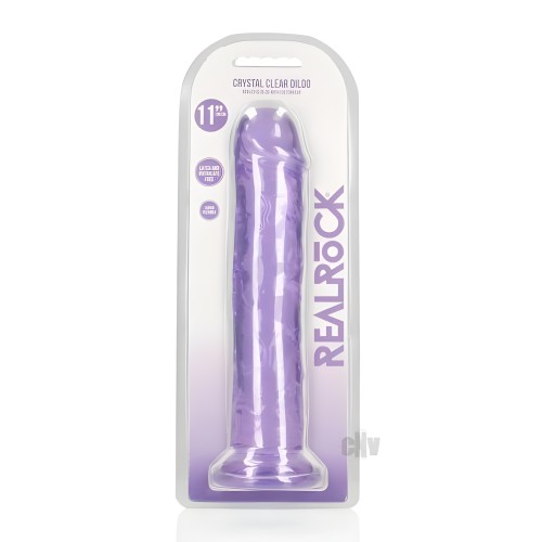 Realrock Crystal Clear Dildo 11 In. Without Balls