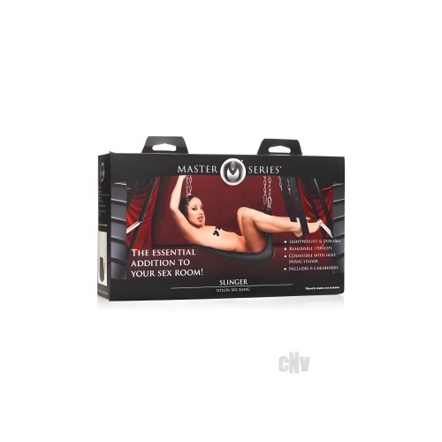 Ms Slinger Nylon Sex Sling - Black