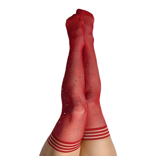 Kixies Medias de Red con Rhinestones - Talla C