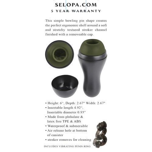 Selopa Kingpin Stroker Green - Ergonomic Pleasure