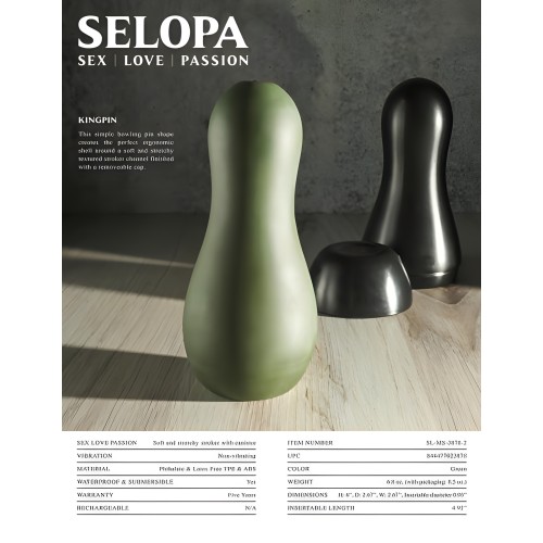 Selopa Kingpin Stroker Green - Ergonomic Pleasure