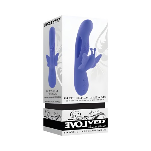 Evolved Butterfly Dreams Rechargeable Dual Stim Vibe