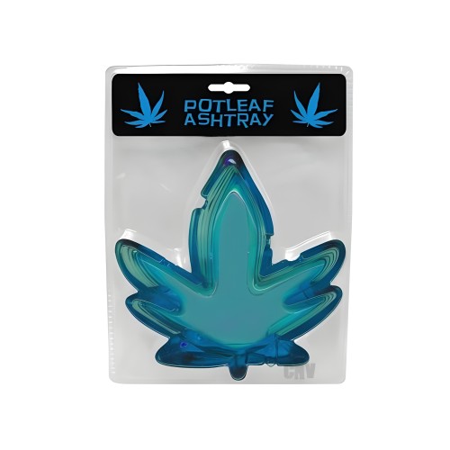 Cenicero Hoja de Pot Azul - Elegante y Funcional