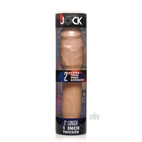 Jock Funda de Extensión de Pene Extra Gruesa 2in Claro