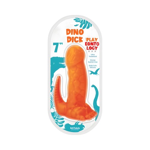 Dildo de Silicona Dino Dick 7 In. Serie Reptile