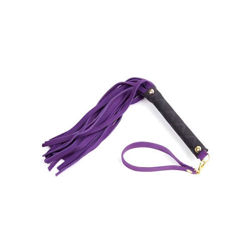Flogger de Cuero Mini Plesur - Morado