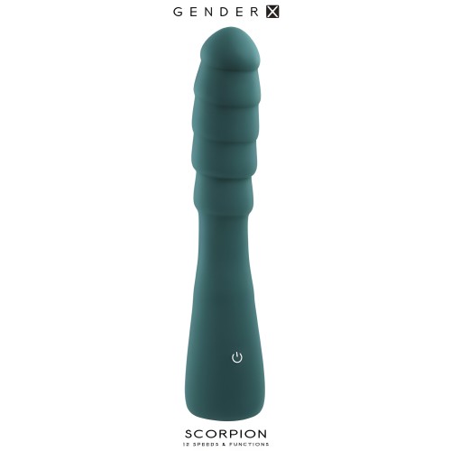 Vibrador Silicona Recargable Scorpion Teal