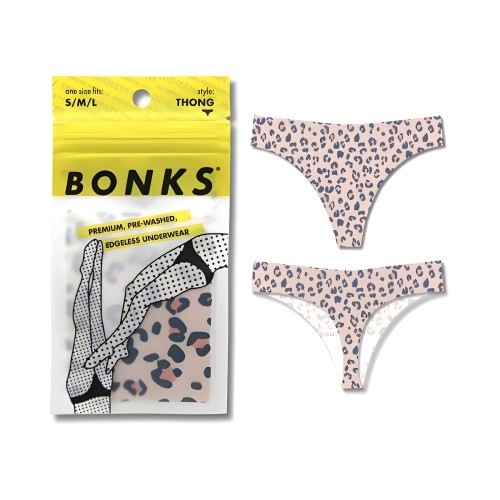 Bonks Cat's Out Of The Bag Seamless Thong O/s