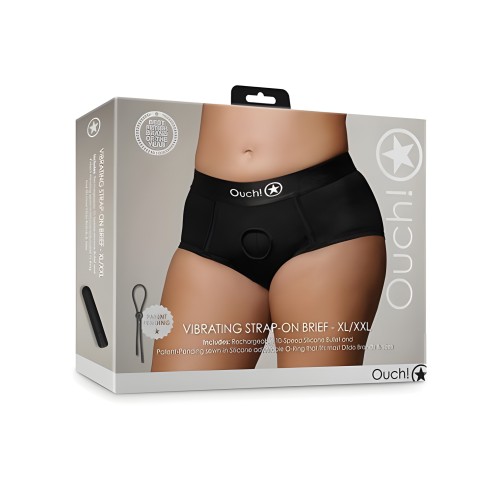 Shots Ouch Tanga Vibrante Strap-On XL/XXL
