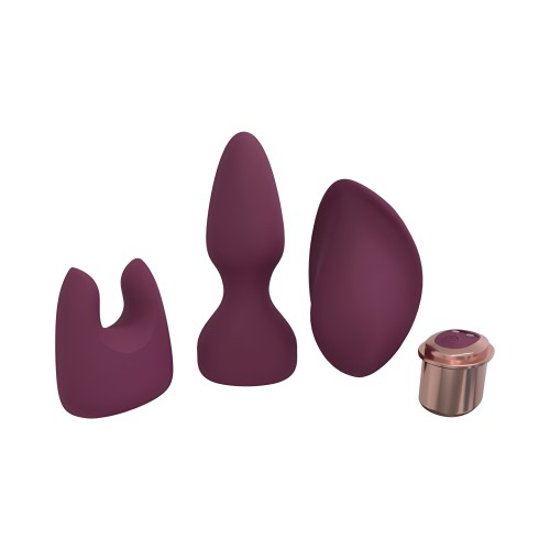 Loveline Ultimate Kit 10 Speed Silicone Rechargeable - Burgundy