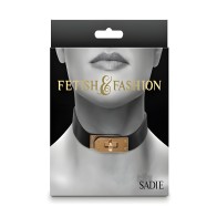 Collar Fetish Fashion Sadie Blk/gld