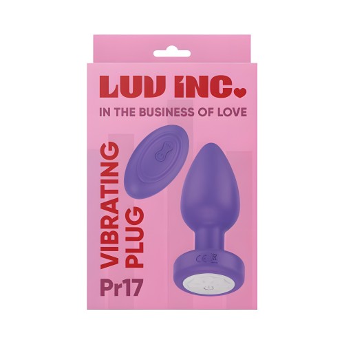 Luv Inc PR17 Vibrating Plug - Remote Control Fun