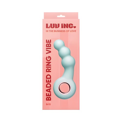 Luv Inc Br15: Vibrador de Anillo con Perlas Verde
