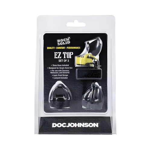 Rock Solid EZ Top 3-piece Set - Black/Yellow/Grey