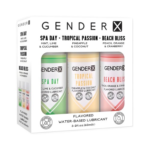 Pack de Viaje de Lubricantes Saborizados Gender X 3