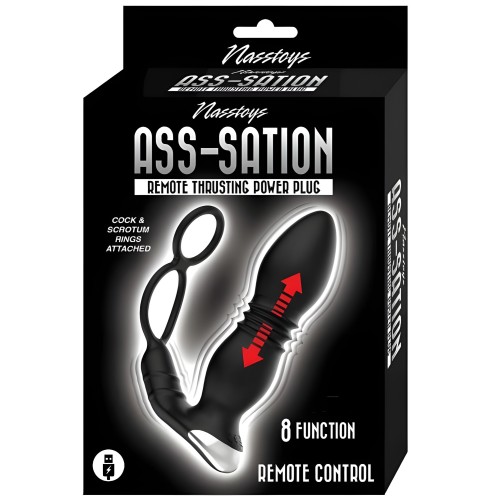 Ass-sation Remote Thrusting Power Plug Black