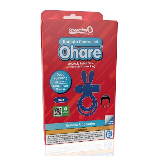 Anillo Vibrador Control Remoto Screaming O Ohare - Azul