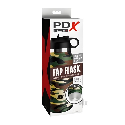 PFDX Plus Fap Flask Happy Camper Stroker - Frosted/Camo