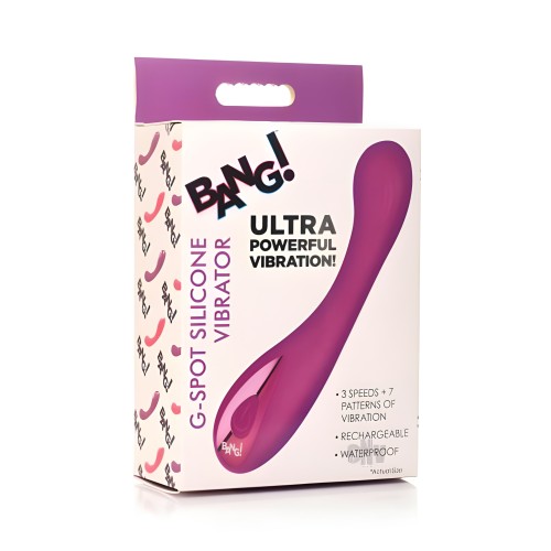 Vibrador de Silicona para el Punto G - Púrpura
