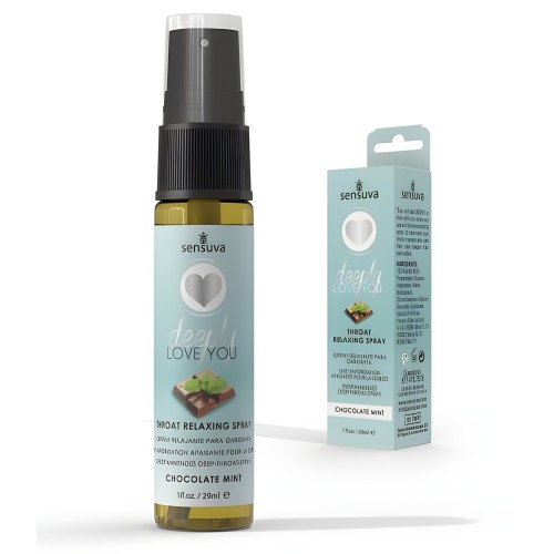 Sensuva Deeply Love You Throat Relaxing Spray Chocolate Mint 1 Oz.