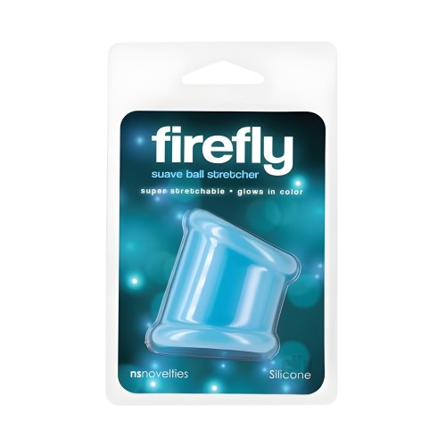 Estirador de Testículos Glow-in-the-dark Firefly Suave Azul