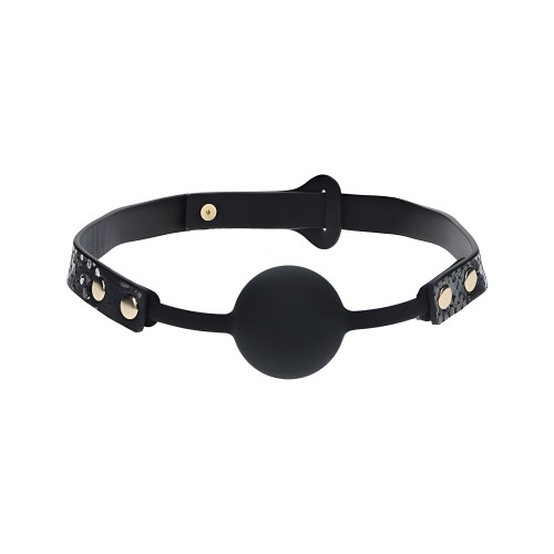 Ouch! Florence Collection Silicone Ball Gag Black