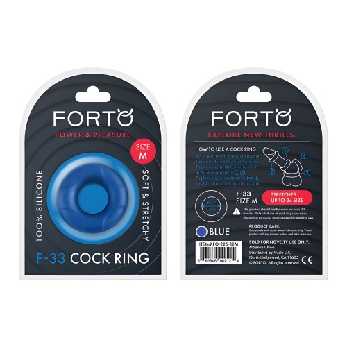FORTO F-33 C-Ring 21mm Azul Mediano - Mejora Tu Placer