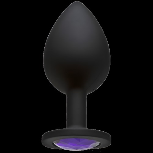 Booty Bling Large Butt Plug - Purple